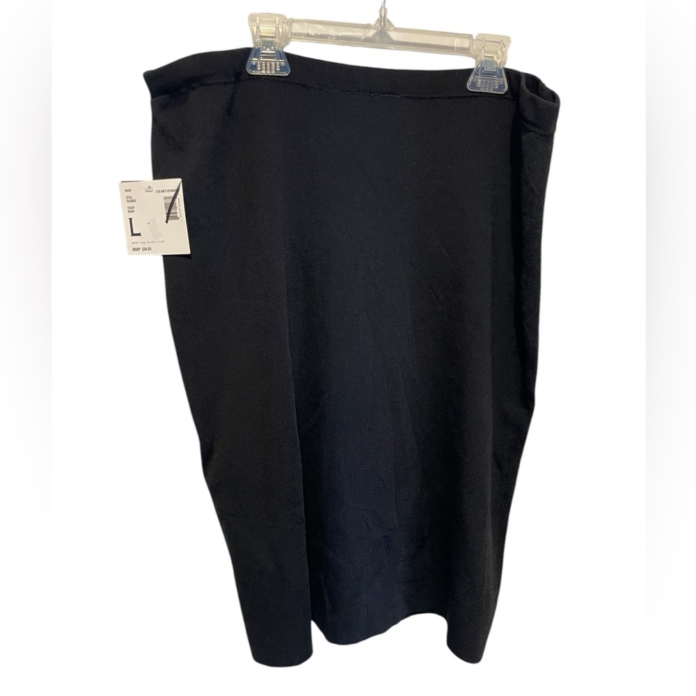 Stretchy Knit Pencil skirt S’ 05 Knit Separates black size L style S53280JC